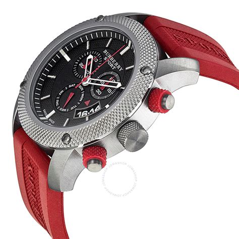 red burberry sport watch|burberry chronograph watch.